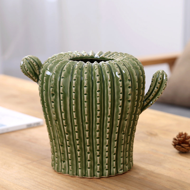 NOUVELLE COLLECTION VASE CACTUS CERAMIQUE