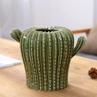 NOUVELLE COLLECTION VASE CACTUS CERAMIQUE