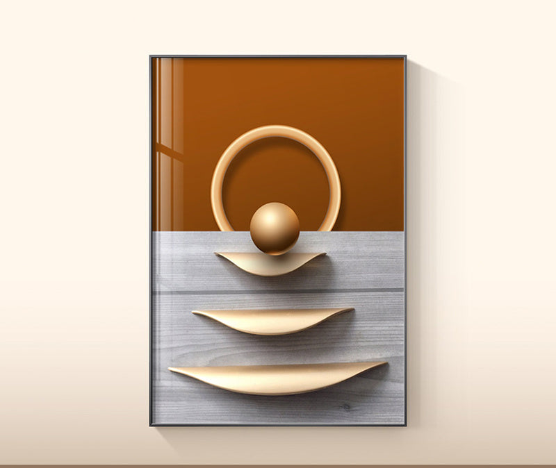 WALL ART COLLECTION : IMPRESSION SUR TOILE MODERNE TERRACOTTA
