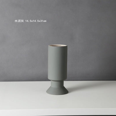 VASE DESIGN CERAMIQUE STYLE NORDIQUE - FINITION MATE