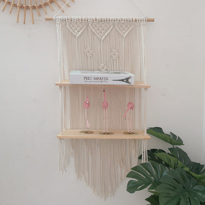 ETAGERE MURALE MACRAMé STYLE BOHEME