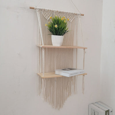 ETAGERE MURALE MACRAMé STYLE BOHEME