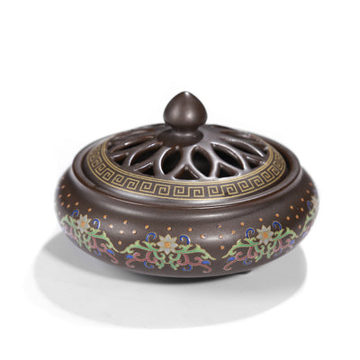 BRULE ENCENS IMPERIAL EN PORCELAINE DE DEHUA FAIT MAIN