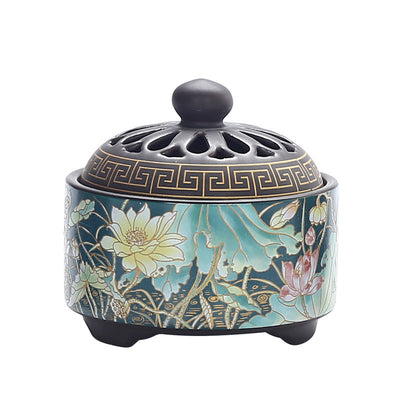 BRULE ENCENS IMPERIAL EN PORCELAINE DE DEHUA FAIT MAIN