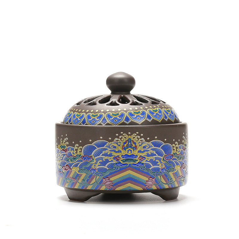 BRULE ENCENS IMPERIAL EN PORCELAINE DE DEHUA FAIT MAIN