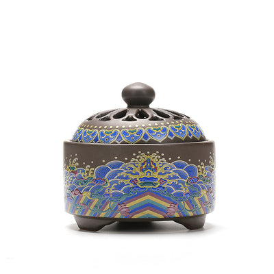 BRULE ENCENS IMPERIAL EN PORCELAINE DE DEHUA FAIT MAIN