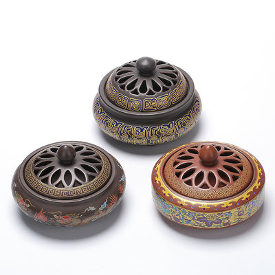 BRULE ENCENS IMPERIAL EN PORCELAINE DE DEHUA FAIT MAIN