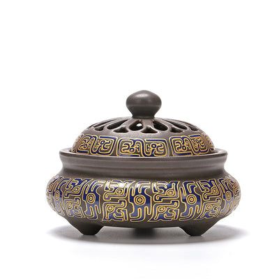 BRULE ENCENS IMPERIAL EN PORCELAINE DE DEHUA FAIT MAIN