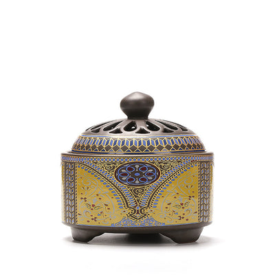 BRULE ENCENS IMPERIAL EN PORCELAINE DE DEHUA FAIT MAIN