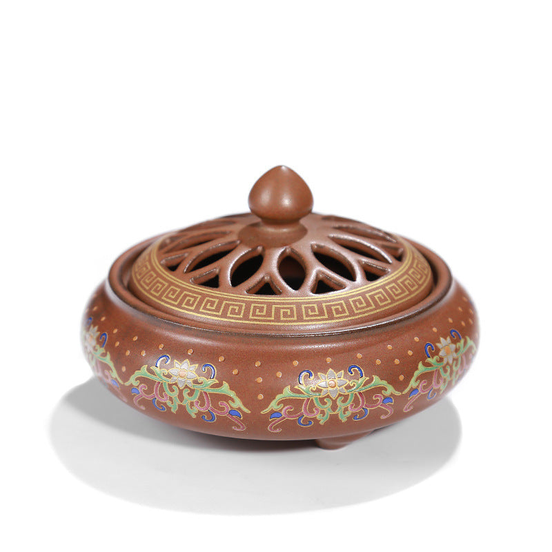 BRULE ENCENS IMPERIAL EN PORCELAINE DE DEHUA FAIT MAIN