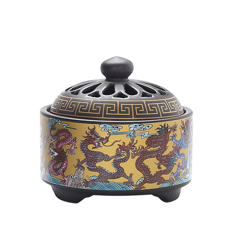 BRULE ENCENS IMPERIAL EN PORCELAINE DE DEHUA FAIT MAIN