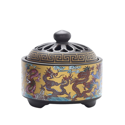 BRULE ENCENS IMPERIAL EN PORCELAINE DE DEHUA FAIT MAIN