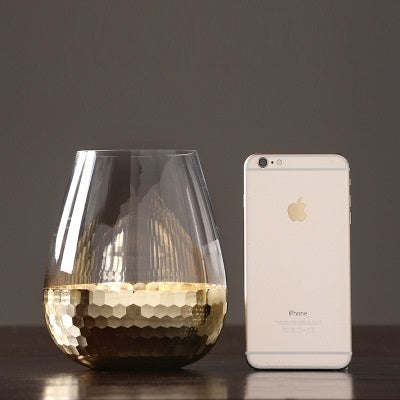 VASE EN VERRE TRANSPARENT COLLECTION « Alvéole »