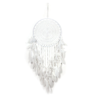 ATTRAPE-REVES EN PLUMES ET COTON NATUREL