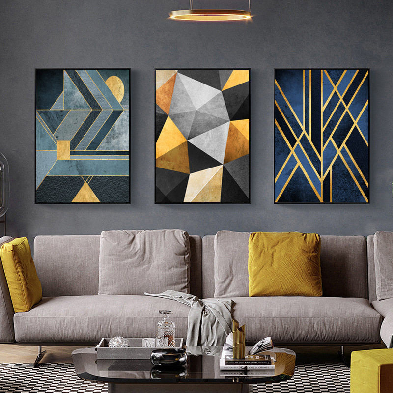 WALL ART COLLECTION : IMPRESSION SUR TOILE FORME GEOMETRIQUE STYLE NORDIQUE