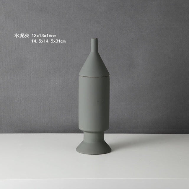 VASE DESIGN CERAMIQUE STYLE NORDIQUE - FINITION MATE