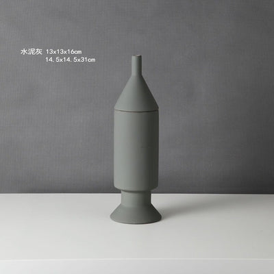 VASE DESIGN CERAMIQUE STYLE NORDIQUE - FINITION MATE