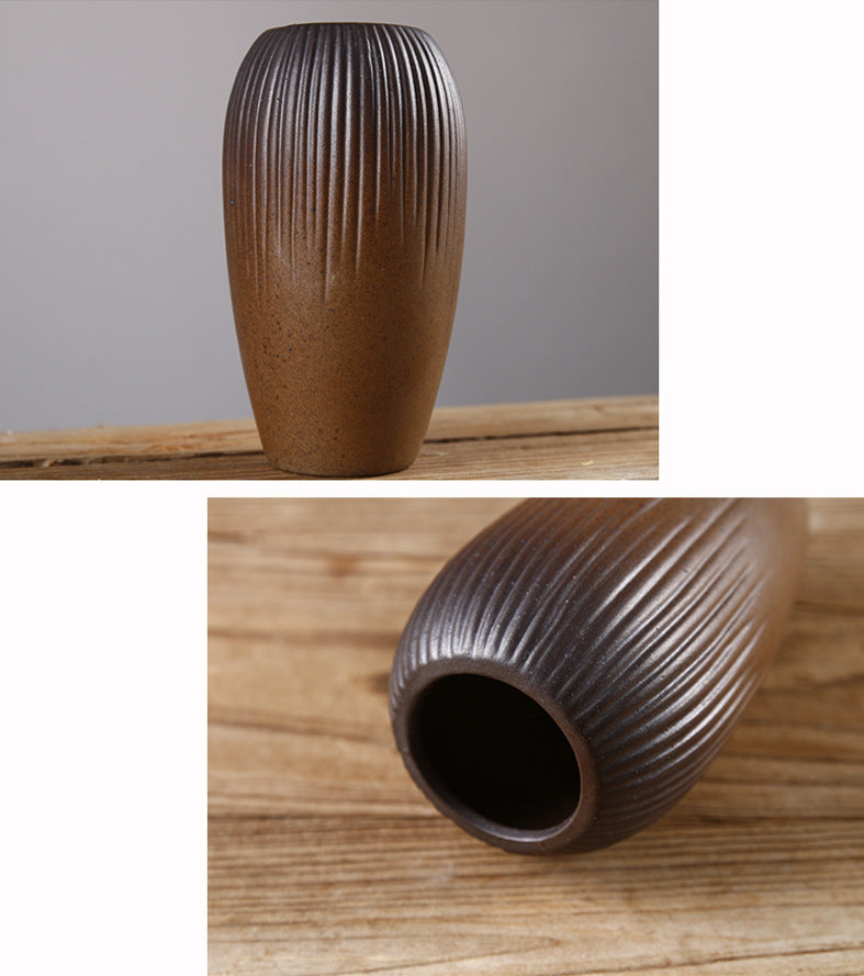 COLLECTION « WABI-SABI » - VASES JAPONAIS EN GRES FAIT MAIN