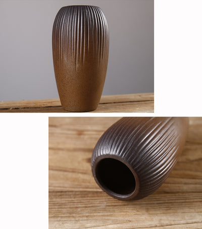 COLLECTION « WABI-SABI » - VASES JAPONAIS EN GRES FAIT MAIN