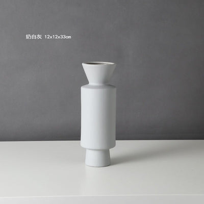 VASE DESIGN CERAMIQUE STYLE NORDIQUE - FINITION MATE