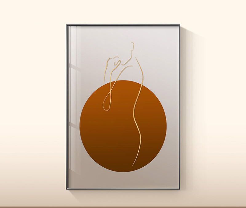 WALL ART COLLECTION : IMPRESSION SUR TOILE MODERNE TERRACOTTA