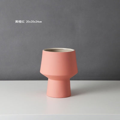 VASE DESIGN CERAMIQUE STYLE NORDIQUE - FINITION MATE