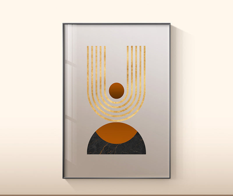WALL ART COLLECTION : IMPRESSION SUR TOILE MODERNE TERRACOTTA