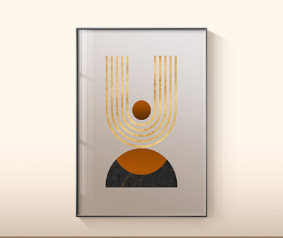 WALL ART COLLECTION : IMPRESSION SUR TOILE MODERNE TERRACOTTA