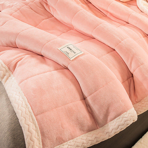 JETES DE LIT - COUVERTURE MOLLETONEE DOUBLE POLAIRE