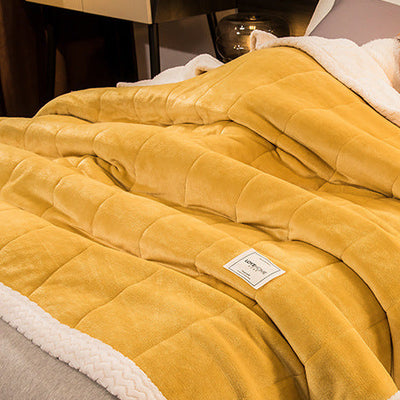 JETES DE LIT - COUVERTURE MOLLETONEE DOUBLE POLAIRE