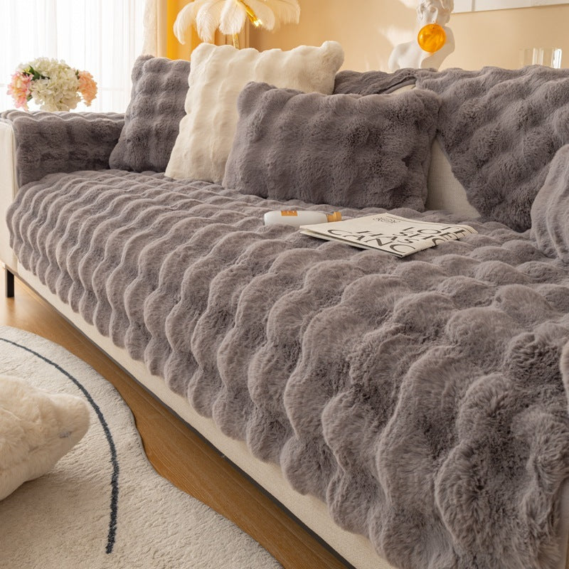 COUSSIN MODERNE DOUX ET SOYEUX EN PELUCHE "DOUDOU"