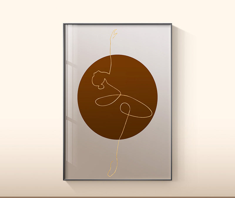 WALL ART COLLECTION : IMPRESSION SUR TOILE MODERNE TERRACOTTA