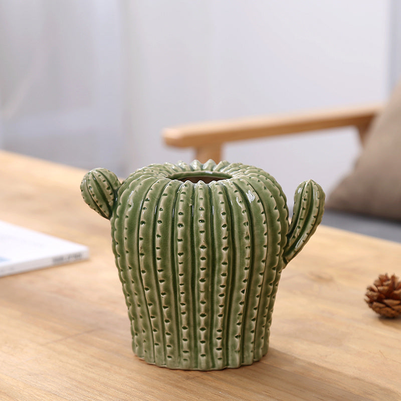 NOUVELLE COLLECTION VASE CACTUS CERAMIQUE