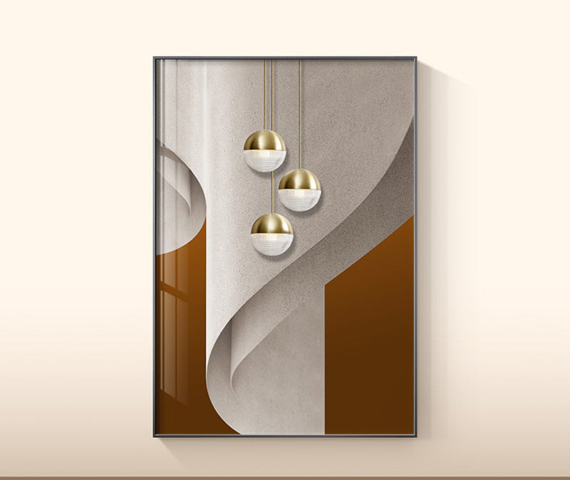 WALL ART COLLECTION : IMPRESSION SUR TOILE MODERNE TERRACOTTA