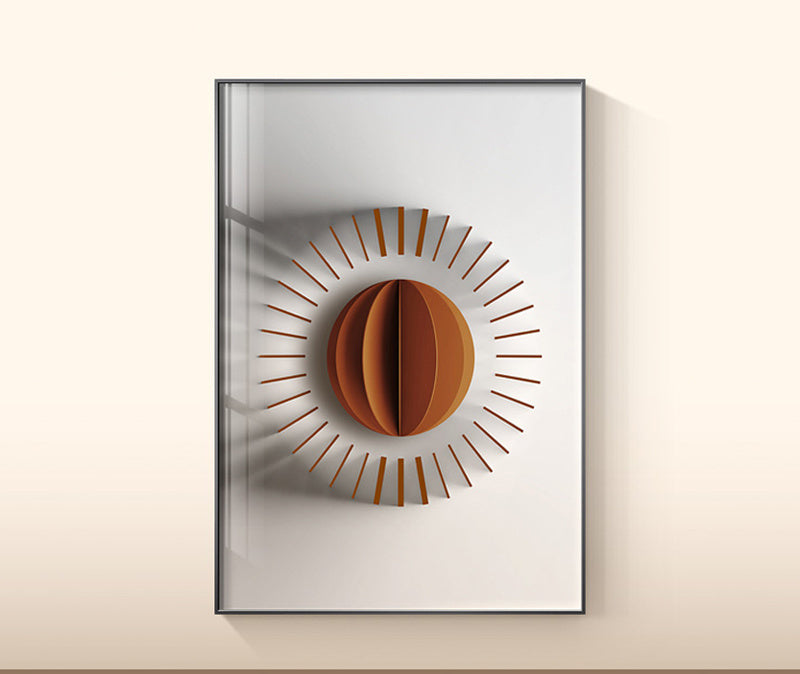WALL ART COLLECTION : IMPRESSION SUR TOILE MODERNE TERRACOTTA