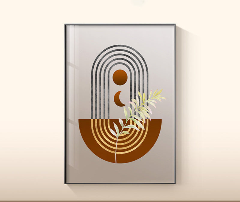 WALL ART COLLECTION : IMPRESSION SUR TOILE MODERNE TERRACOTTA